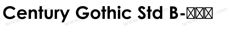 Century Gothic Std B字体转换